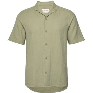 Revolution Short-Sleeved Cuban Shirt M Khaki M Revolution Short-Sleeved Cuban Shirt M Khaki M