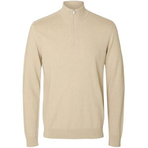 Selected Slhberg Ls Half Zip Noos M Beige M Selected Slhberg Ls Half Zip Noos M Beige M