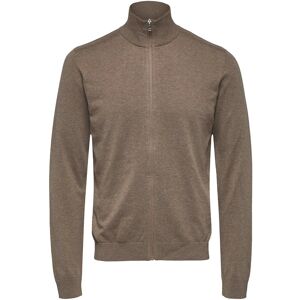 Selected Slmberg Full Zip Cardigan Noos M Khaki M Selected Slmberg Full Zip Cardigan Noos M Khaki M