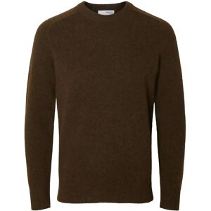 Selected Slmrai Ls Knit Crew Neck Noos XL Brown XL Selected Slmrai Ls Knit Crew Neck Noos XL Brown XL