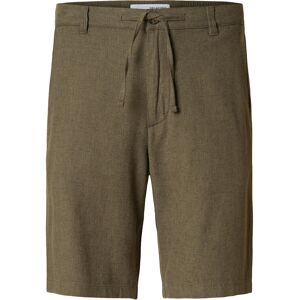 Selected Slmregular-Brody Linen Bld Shorts Noos M Green M Selected Slmregular-Brody Linen Bld Shorts Noos M Green M