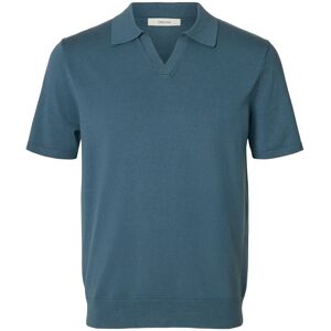 Selected Slhteller Ss Knit Polo Noos XS Blue XS Selected Slhteller Ss Knit Polo Noos XS Blue XS