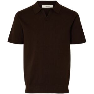 Selected Slhteller Ss Knit Polo Noos M Black M Selected Slhteller Ss Knit Polo Noos M Black M