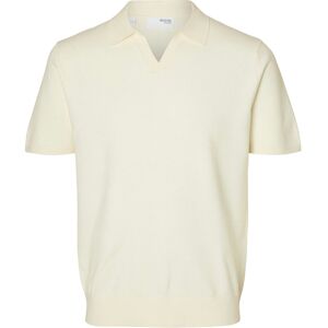 Selected Slhteller Ss Knit Polo Noos XL Cream XL Selected Slhteller Ss Knit Polo Noos XL Cream XL