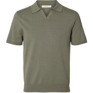 Selected Slhteller Ss Knit Polo Noos XL Khaki XL Selected Slhteller Ss Knit Polo Noos XL Khaki XL