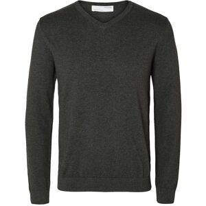 Selected Slhberg Ls Knit V-Neck Noos S Grey S Selected Slhberg Ls Knit V-Neck Noos S Grey S