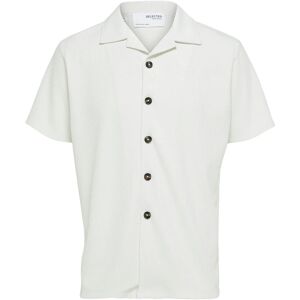 Selected Slhloose-Plisse Resort Ss Shirt Ex L White L Selected Slhloose-Plisse Resort Ss Shirt Ex L White L