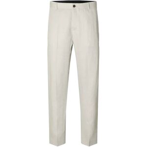 Selected Slhregular-Will Linen Trs Noos 52 Cream 52 Selected Slhregular-Will Linen Trs Noos 52 Cream 52