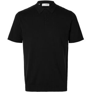 Selected Slmberg Ss Knit Polo Noos XL Black XL Selected Slmberg Ss Knit Polo Noos XL Black XL