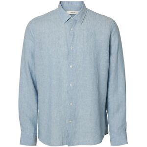 Selected Slmregclaus Kylian Linen Ls Shirt Noos L Blue L Selected Slmregclaus Kylian Linen Ls Shirt Noos L Blue L