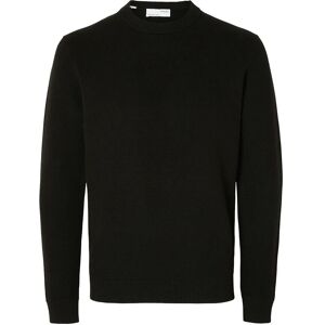 Selected Slmdane Ls Knit Structure Crew Neck Noos L Black L Selected Slmdane Ls Knit Structure Crew Neck Noos L Black L