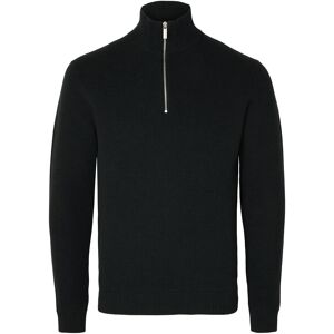 Selected Slmdane Ls Knit Structure Half Zip Noos XL Black XL Selected Slmdane Ls Knit Structure Half Zip Noos XL Black XL