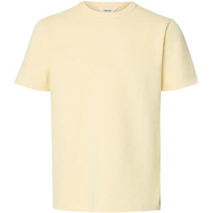 Selected Slhsander Seersucker Ss O-Neck Tee M Cream M Selected Slhsander Seersucker Ss O-Neck Tee M Cream M