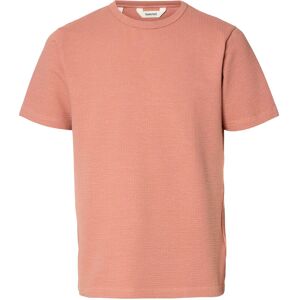 Selected Slhsander Seersucker Ss O-Neck Tee M Pink M Selected Slhsander Seersucker Ss O-Neck Tee M Pink M