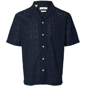 Selected Slhrlxjax Broderie Ss Shirt XXL Navy XXL Selected Slhrlxjax Broderie Ss Shirt XXL Navy XXL