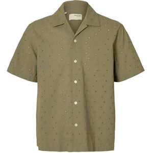 Selected Slhrlxjax Broderie Ss Shirt M Green M Selected Slhrlxjax Broderie Ss Shirt M Green M