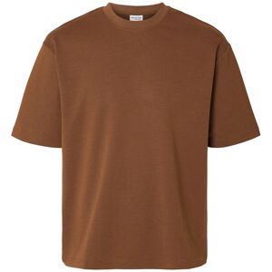 Selected Slmlooseoscar Ss O-Neck Tee Noos XL Brown XL Selected Slmlooseoscar Ss O-Neck Tee Noos XL Brown XL