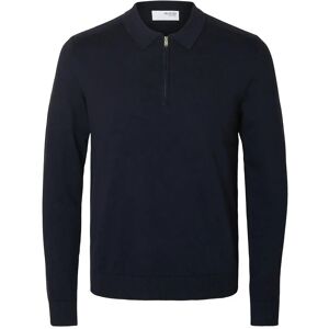 Selected Slhberg Ls Half Zip Polo Noos XL Navy XL Selected Slhberg Ls Half Zip Polo Noos XL Navy XL