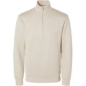 Selected Slhemanuel Soft Zip High Neck Sweat Noos S Cream S Selected Slhemanuel Soft Zip High Neck Sweat Noos S Cream S