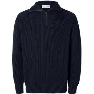 Selected Slhdry Ls Knit Relaxed Half Zip M Navy M Selected Slhdry Ls Knit Relaxed Half Zip M Navy M