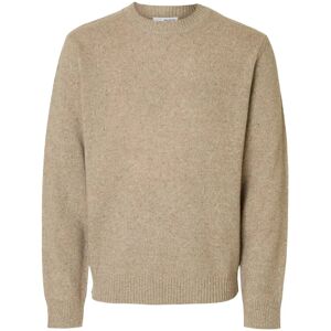 Selected Slmneil Ls Knit Neps Crew Neck M Beige M Selected Slmneil Ls Knit Neps Crew Neck M Beige M