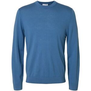 Selected Slmtray Ls Knit Merino Crew Neck Noos XL Blue XL Selected Slmtray Ls Knit Merino Crew Neck Noos XL Blue XL