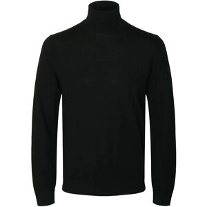 Selected Slhtray Ls Knit Merino Roll Neck Noos M Black M Selected Slhtray Ls Knit Merino Roll Neck Noos M Black M