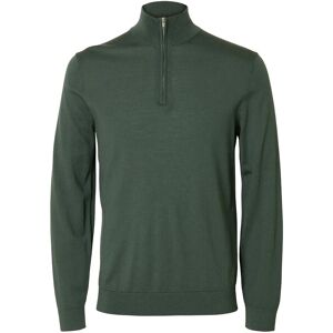 Selected Slhtray Ls Knit Merino Half Zip Noos M Green M Selected Slhtray Ls Knit Merino Half Zip Noos M Green M