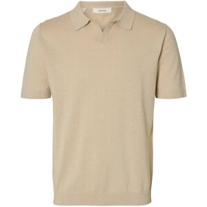 Selected Slhmattis Ss Linen Blend Open Polo Noos M Beige M Selected Slhmattis Ss Linen Blend Open Polo Noos M Beige M