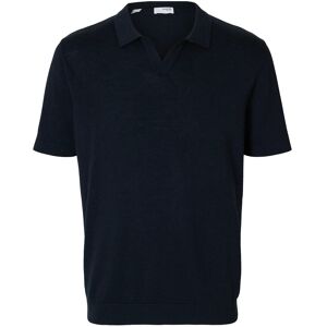 Selected Slhmattis Ss Linen Blend Open Polo Noos XL Navy XL Selected Slhmattis Ss Linen Blend Open Polo Noos XL Navy XL