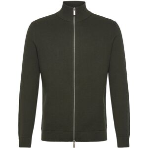 Selected Slmdane Ls Knit Structure Full Zip Noos L Khaki L Selected Slmdane Ls Knit Structure Full Zip Noos L Khaki L