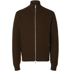 Selected Slmdane Ls Knit Structure Full Zip Noos XXL Brown XXL Selected Slmdane Ls Knit Structure Full Zip Noos XXL Brown XXL
