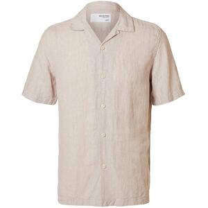 Selected Slhrlxkylian Linen Ss Shirt Resort S Beige S Selected Slhrlxkylian Linen Ss Shirt Resort S Beige S