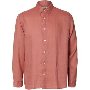 Selected Slhregkylian Linen Ls Shirt L Pink L Selected Slhregkylian Linen Ls Shirt L Pink L