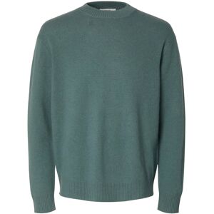 Selected Slhreuben Ls Knit Relaxed Crew Neck M Green M Selected Slhreuben Ls Knit Relaxed Crew Neck M Green M