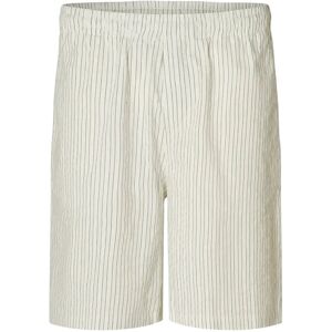 Selected Slhloose-Ace Seersucker String Shorts L Cream L Selected Slhloose-Ace Seersucker String Shorts L Cream L