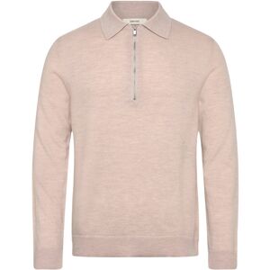 Selected Slhtray Merino Brushed Relaxed Zip Polo L Beige L Selected Slhtray Merino Brushed Relaxed Zip Polo L Beige L