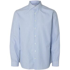 Selected Slhslim-Lux Poplin Mix Shirt Ls Noos XL Blue XL Selected Slhslim-Lux Poplin Mix Shirt Ls Noos XL Blue XL
