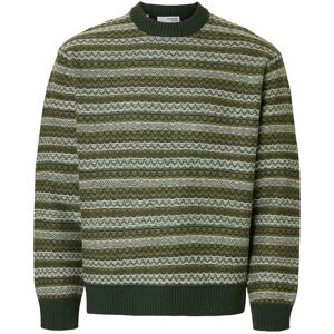 Selected Slhrevy Ls Knit Relaxed Jac Crew Neck XXL Khaki XXL Selected Slhrevy Ls Knit Relaxed Jac Crew Neck XXL Khaki XXL