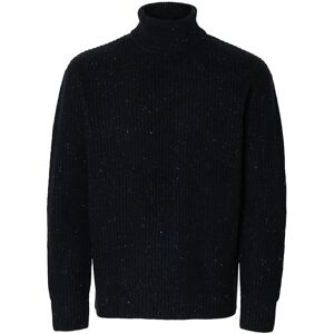 Selected Slhland Ls Knit Relaxed Roll Neck XXL Black XXL Selected Slhland Ls Knit Relaxed Roll Neck XXL Black XXL