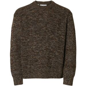Selected Slmtilum Ls Knit Crew Neck Noos XL Brown XL Selected Slmtilum Ls Knit Crew Neck Noos XL Brown XL