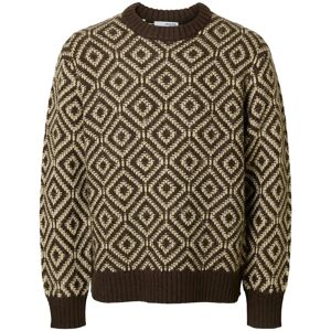 Selected Slhremi Ls Knit Relaxed Crew Neck M Brown M Selected Slhremi Ls Knit Relaxed Crew Neck M Brown M