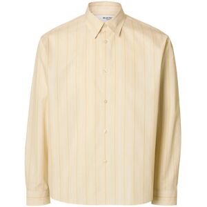 Selected Slhctmben Stripe Ls Shirt L Yellow L Selected Slhctmben Stripe Ls Shirt L Yellow L