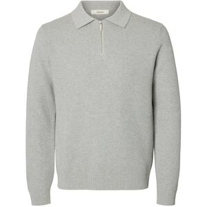 Selected Slhdane Ls Knit Struc Half Zip Polo Noos XL Grey XL Selected Slhdane Ls Knit Struc Half Zip Polo Noos XL Grey XL