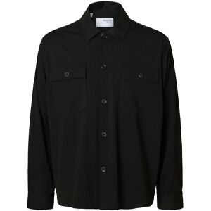 Selected Slhreg Lorent Bi-Stretch Overshirt Noos S Black S Selected Slhreg Lorent Bi-Stretch Overshirt Noos S Black S