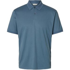 Selected Slmfave Button Ss Polo Noos S Blue S Selected Slmfave Button Ss Polo Noos S Blue S