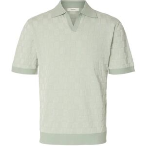 Selected Slhmilas Ss Knit Relaxed Color Open Polo S Green S Selected Slhmilas Ss Knit Relaxed Color Open Polo S Green S