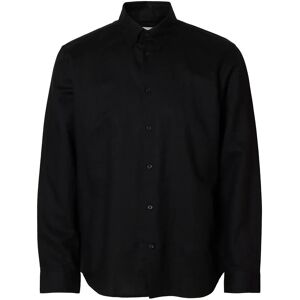 Selected Slmregclay Linenblend Ls Shirt Cla Noos S Black S Selected Slmregclay Linenblend Ls Shirt Cla Noos S Black S