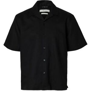 Selected Slmrlxclay Linenblend Ss Shirt Res Noos S Black S Selected Slmrlxclay Linenblend Ss Shirt Res Noos S Black S