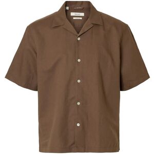 Selected Slmrlxclay Linenblend Ss Shirt Res Noos L Brown L Selected Slmrlxclay Linenblend Ss Shirt Res Noos L Brown L